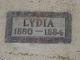 Lydia Bloom Grave Marker