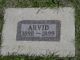 Arvid Bloom Grave Marker